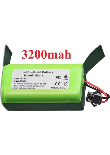 Coredy R3500S Uyumlu Batarya (Yüksek Kapasite) 3200MAH Pil Akıllı Robot Süpürge Bataryası