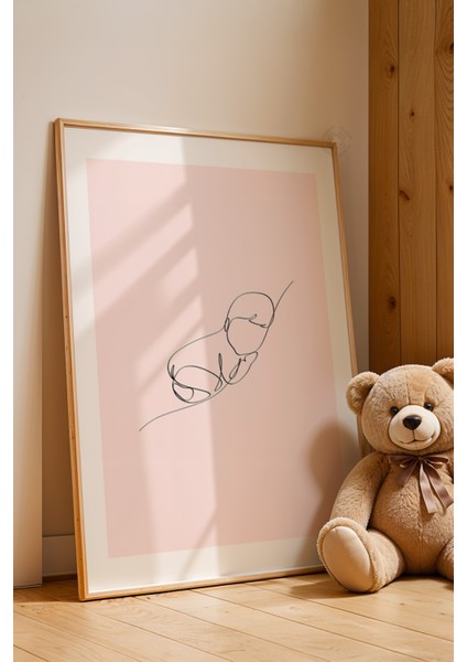 Çocuk Odası, Bebek Odası Ahşap Çerçeveli Poster, Tablo NO:123 fırsatları