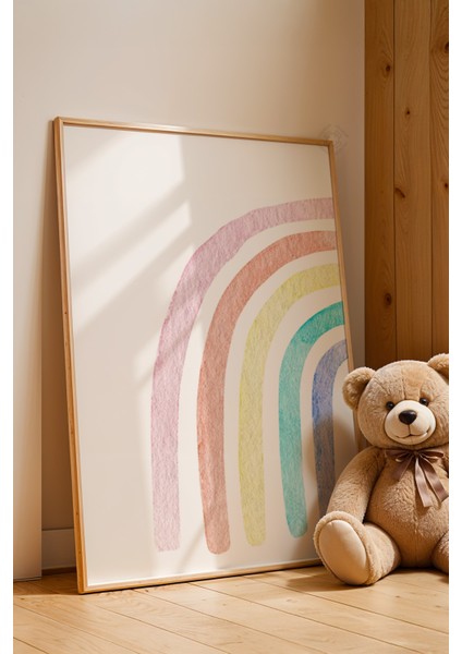 Çocuk Odası, Bebek Odası Ahşap Çerçeveli Poster, Tablo NO:108 fırsatları