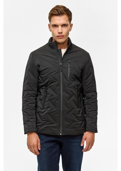Kapitone Erkek Mont MN2008700485 Siyah