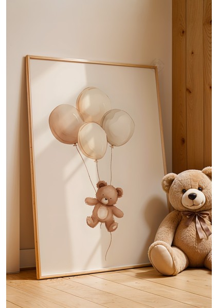 Çocuk Odası, Bebek Odası Ahşap Çerçeveli Poster, Tablo NO:104 fırsatları