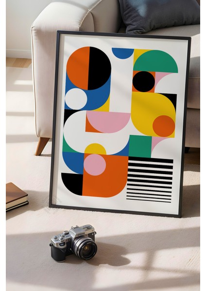 Bauhaus Serisi Siyah Çerçeveli Poster, Tablo No:11