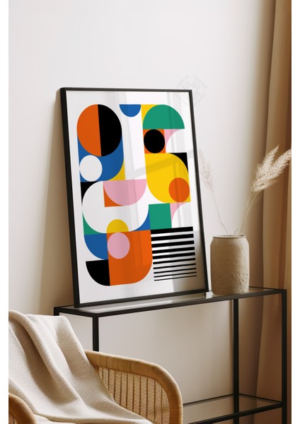 Bauhaus Serisi Siyah Çerçeveli Poster, Tablo No:11 fırsatları