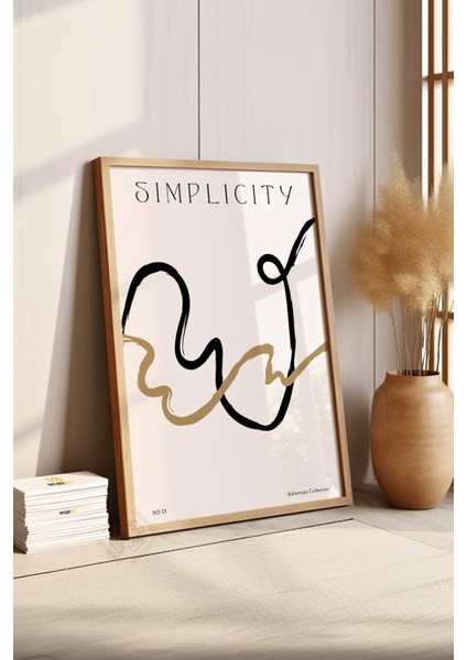Bohemian Serisi Ahşap Çerçeveli Poster, Tablo NO:134 fırsatları