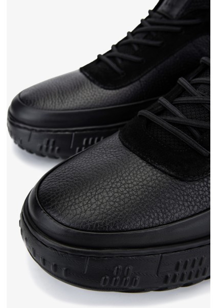 Erkek Hakiki Deri Siyah Sneakers & Spor Ayakkabı 381 22487 Erk Ayk SK25-26 Sıyah modelleri