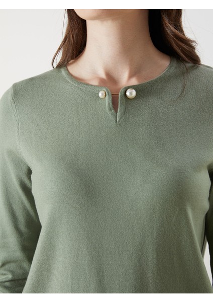 Yeni Sezon Bisiklet Yaka Kadın Triko Kazak modelleri