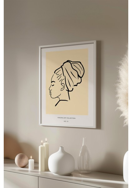 Bohemian Serisi Beyaz Çerçeveli Poster, Tablo No:97