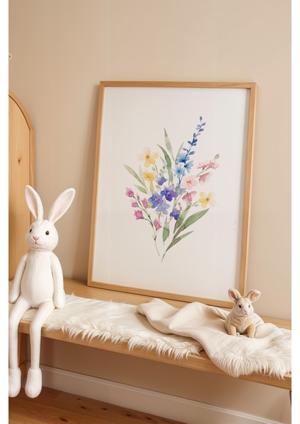 Çocuk Odası, Bebek Odası Ahşap Çerçeveli Poster, Tablo NO:138 fiyatları