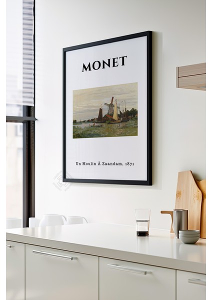 Claude Monet Serisi Siyah Çerçeveli Poster, Tablo Duvar Dekoru No:16 modelleri