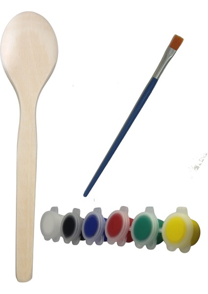 Snr Kaşık Boyama Seti,Kaşık,Boya,Fırça