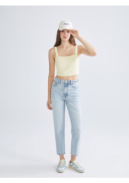 Yeni Sezon Kare Yaka Askılı Crop fiyatları