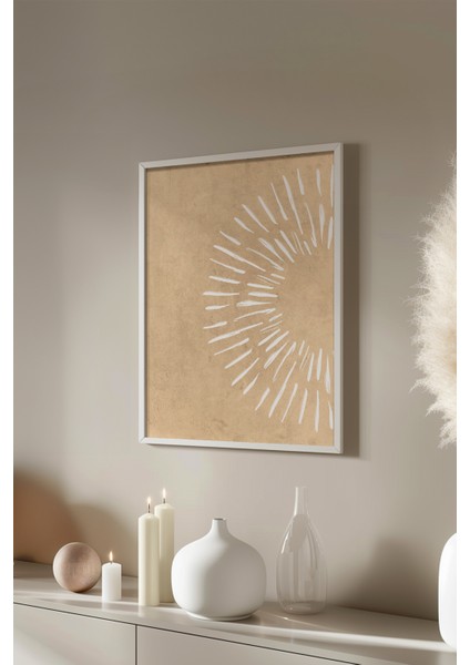 Bohemian Serisi Beyaz Çerçeveli Poster, Tablo No:8