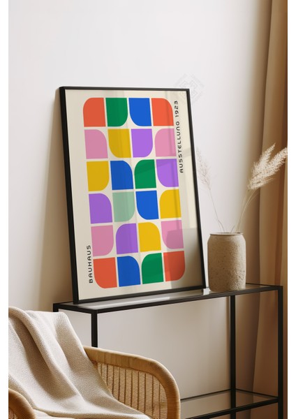 Bauhaus Serisi Siyah Çerçeveli Poster, Tablo No:99 fırsatları