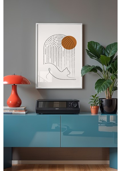 Bohemian Serisi Beyaz Çerçeveli Poster, Tablo No:28 fiyatları