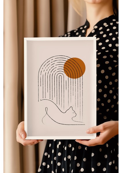 Bohemian Serisi Beyaz Çerçeveli Poster, Tablo No:28 modelleri