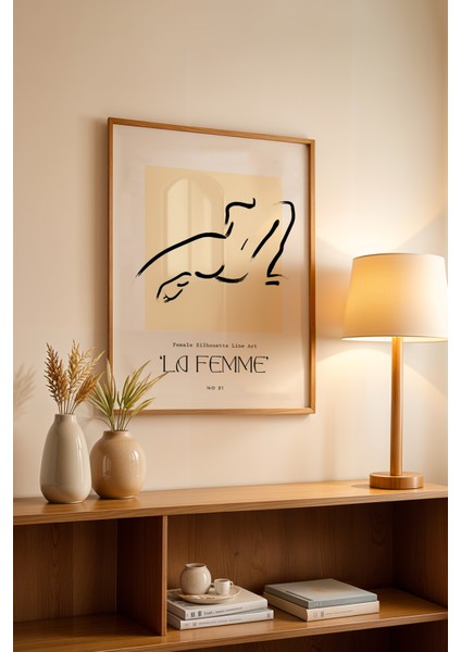 Bohemian Serisi Ahşap Çerçeveli Poster, Tablo No:96