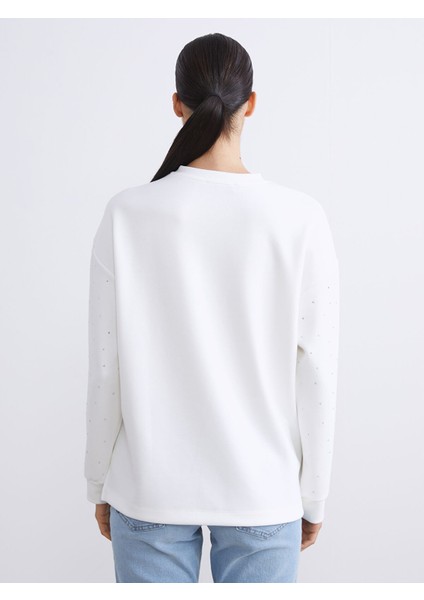 Yeni Sezon Taşlı Oversize Kadın Sweatshirt Tunik fırsatları