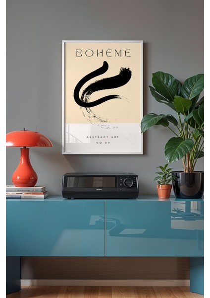 Bohemian Serisi Beyaz Çerçeveli Poster, Tablo NO:133 fiyatları