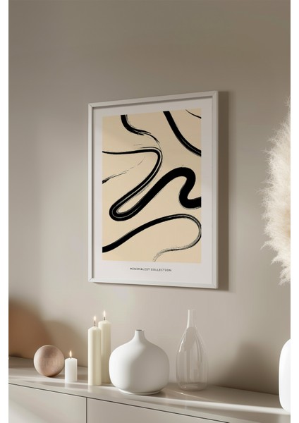 Bohemian Serisi Beyaz Çerçeveli Poster, Tablo NO:136
