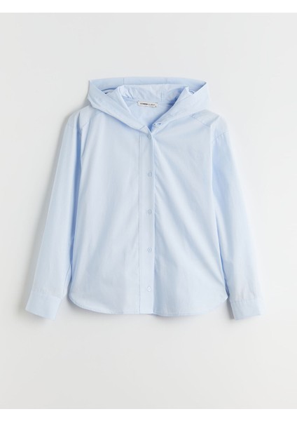 Yeni Sezon Kapüşonlu Oversize Kadın Gömlek