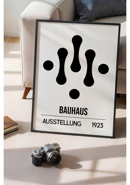 Bauhaus Serisi Siyah Çerçeveli Poster, Tablo NO:125