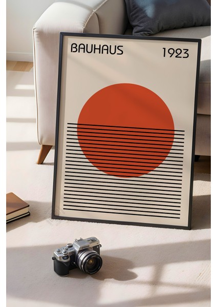 Bauhaus Serisi Siyah Çerçeveli Poster, Tablo No:27