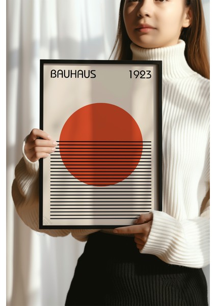 Bauhaus Serisi Siyah Çerçeveli Poster, Tablo No:27 modelleri