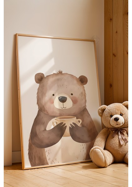 Çocuk Odası, Bebek Odası Ahşap Çerçeveli Poster, Tablo NO:101 fırsatları