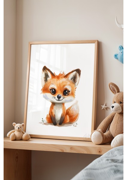 Çocuk Odası, Bebek Odası Ahşap Çerçeveli Poster, Tablo NO:114