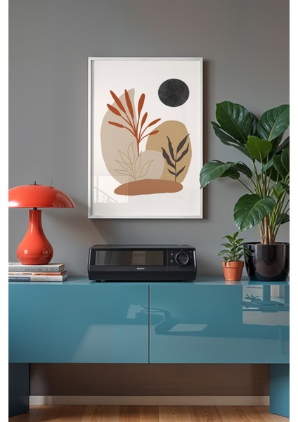 Bohemian Serisi Beyaz Çerçeveli Poster, Tablo No:15 fiyatları