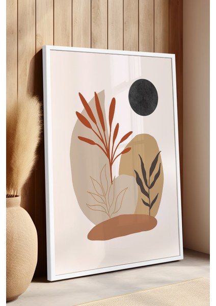 Bohemian Serisi Beyaz Çerçeveli Poster, Tablo No:15 fırsatları