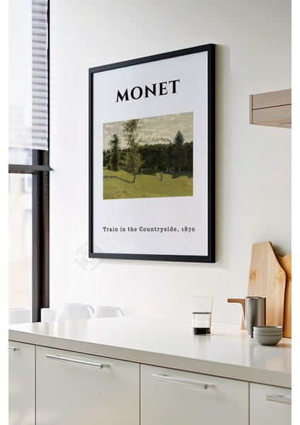 Claude Monet Serisi Siyah Çerçeveli Poster, Tablo Duvar Dekoru No:15 modelleri