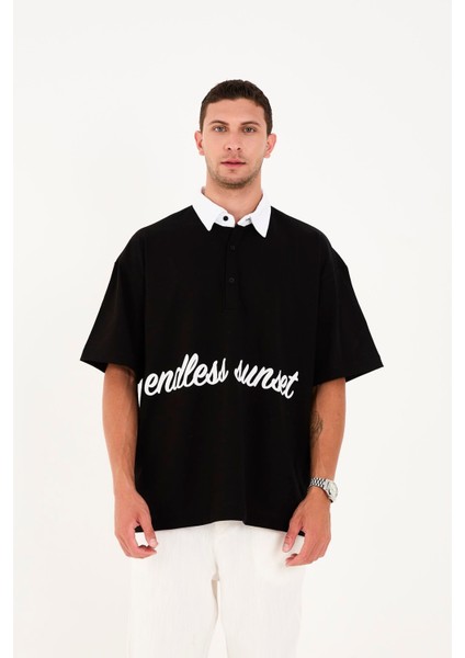 R-5858 Yarım Pat Nakış Detaylı Tişört fiyatları