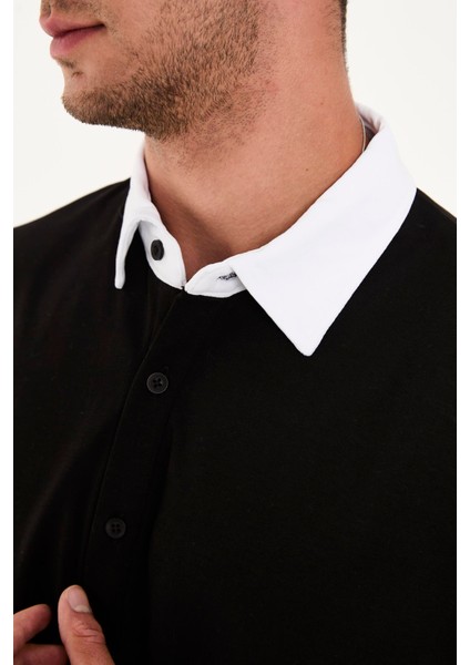 R-5858 Yarım Pat Nakış Detaylı Tişört modelleri