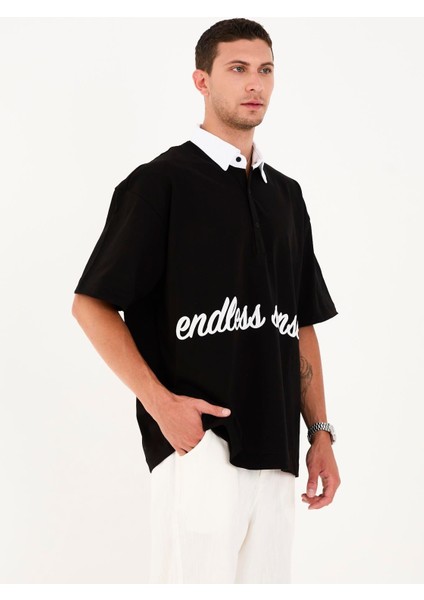 R-5858 Yarım Pat Nakış Detaylı Tişört fırsatları