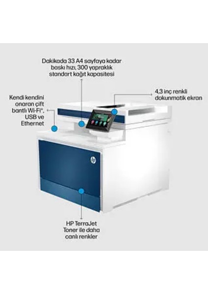 5HH67A 4303FDW Color Laserjet Pro Çok Fonksiyonlu Renkli Yazıcı modelleri