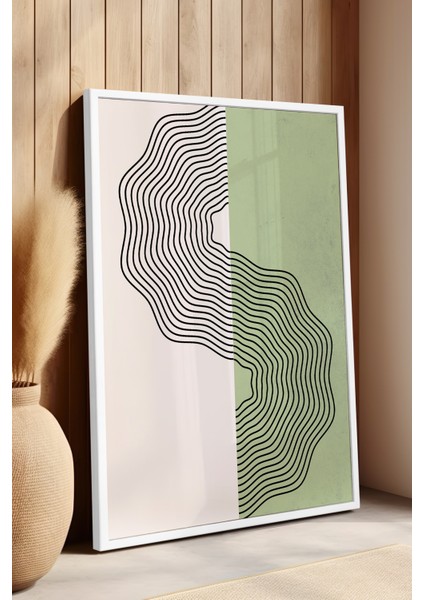 Bohemian Serisi Beyaz Çerçeveli Poster, Tablo No:47 fırsatları