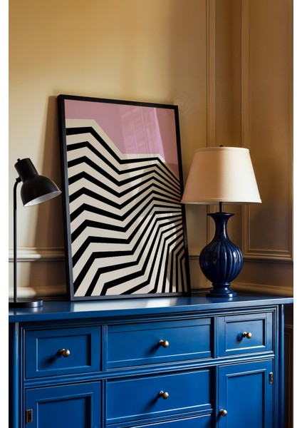 Bauhaus Serisi Siyah Çerçeveli Poster, Tablo No:64 fiyatları