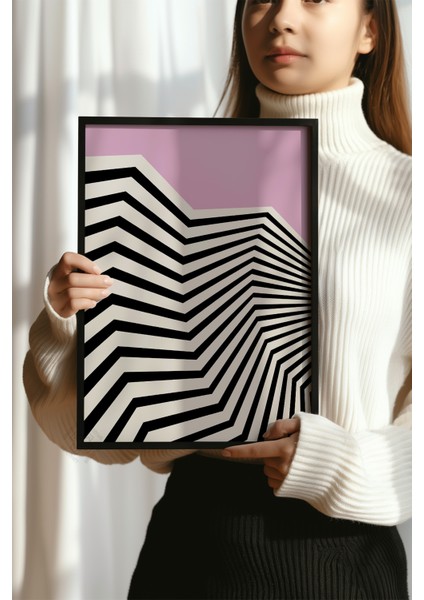 Bauhaus Serisi Siyah Çerçeveli Poster, Tablo No:64 modelleri