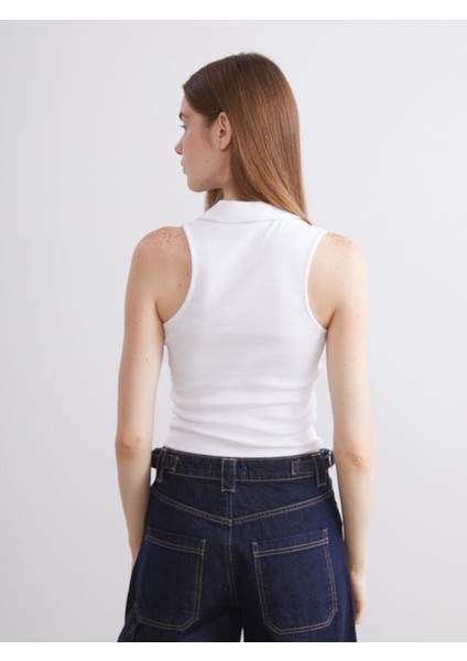 Yeni Sezon Polo Yaka Fitilli Kadın Atlet fırsatları