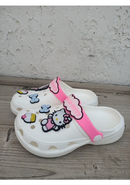 Hello Kitty Beyaz Terlik