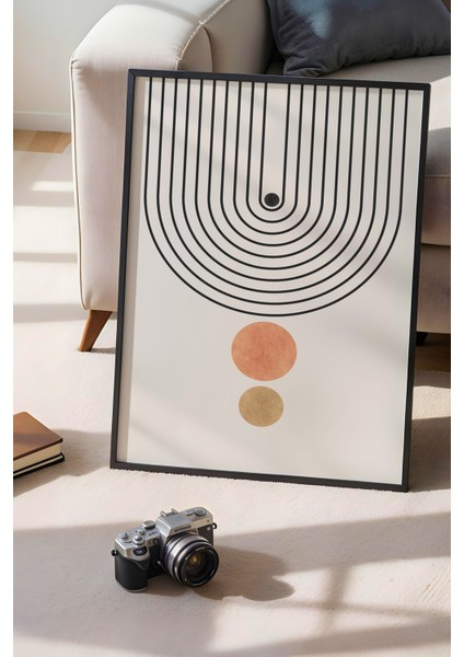 Bohemian Serisi Siyah Çerçeveli Poster, Tablo No:4 fırsatları