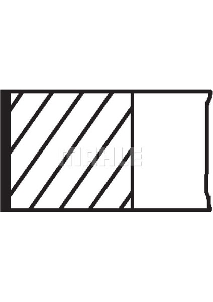 Segman 80.00MM Std E36 E46 320İ E39 520İ 2.0i 96- M52B20 1.5x1.5x2-Vanoslu