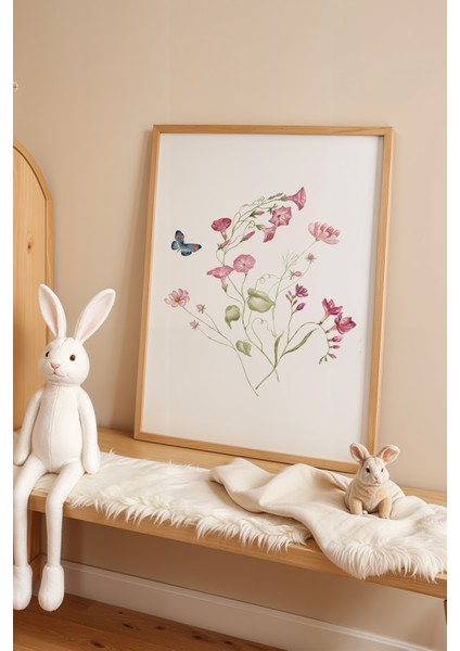 Çocuk Odası, Bebek Odası Ahşap Çerçeveli Poster, Tablo NO:134 fiyatları