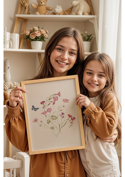 Çocuk Odası, Bebek Odası Ahşap Çerçeveli Poster, Tablo NO:134 modelleri