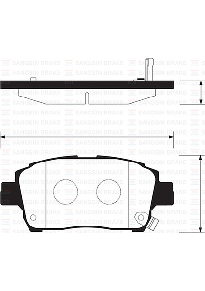Ön Fren Balata Toyota Yarıs 1.3l 2nz-Fe NCP10 Japon Üretim 99-02 Abs Li Araçlar Için