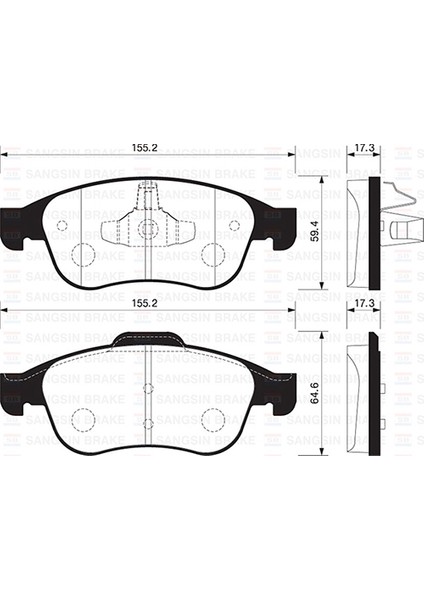 Ön Fren Balatası Megane Iıı 09 Scenıc Iıı 09 Fluence 10 Duster 10 Lodgy 12 Captur I 13 1.5 Dcı 1.6 16V