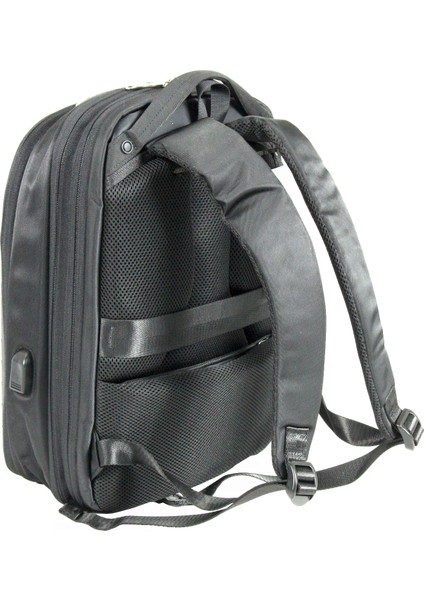 S24138 Polyester Laptop/sırt Çantası Siyah - Turuncu fırsatları