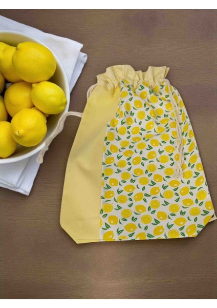 Lemon Garden – 3’lü Çok Amaçlı Kese Seti 🍋 modelleri