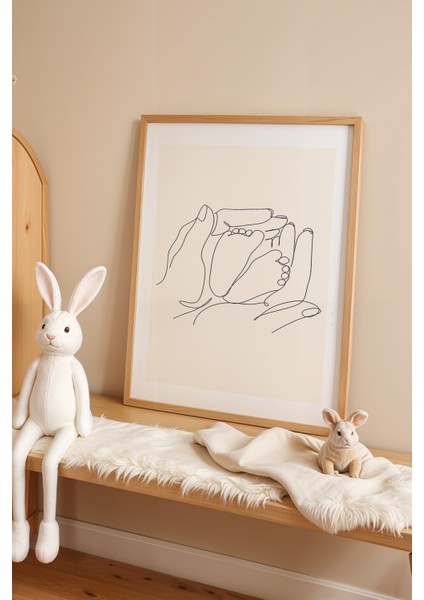 Çocuk Odası, Bebek Odası Ahşap Çerçeveli Poster, Tablo NO:124 fiyatları